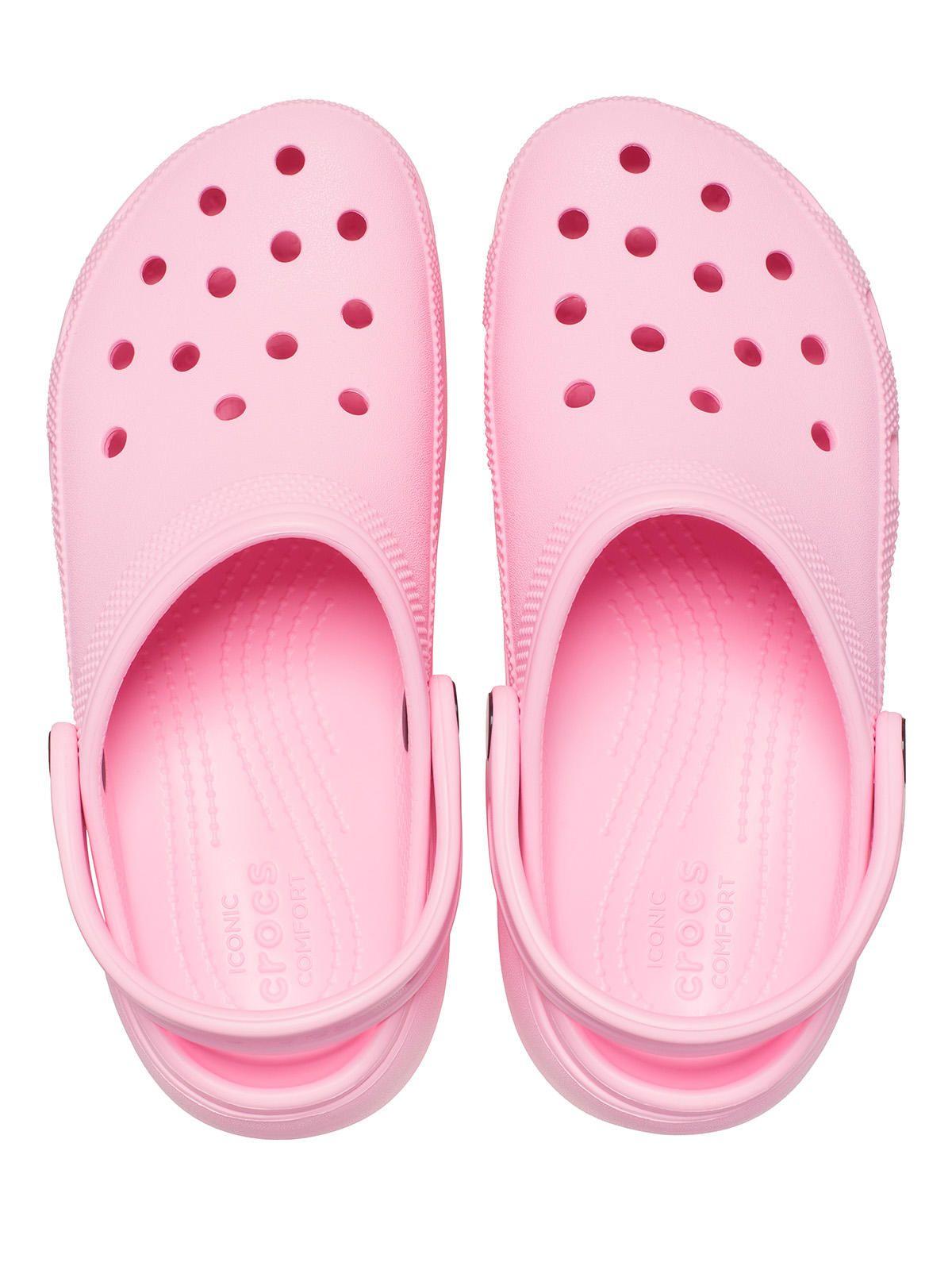 Zueco Crocs Plataforma Mujer Classic Ptfm Clog Rosa-4