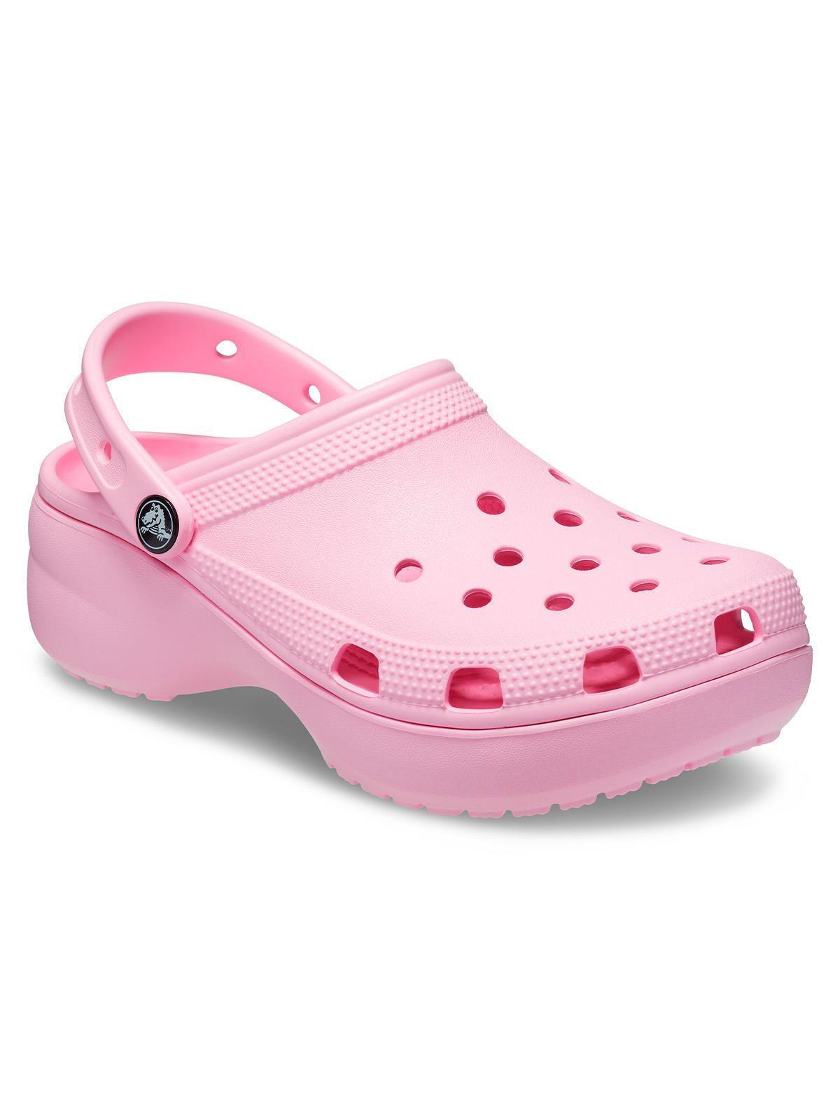 Zueco Crocs Plataforma Mujer Classic Ptfm Clog Rosa-6