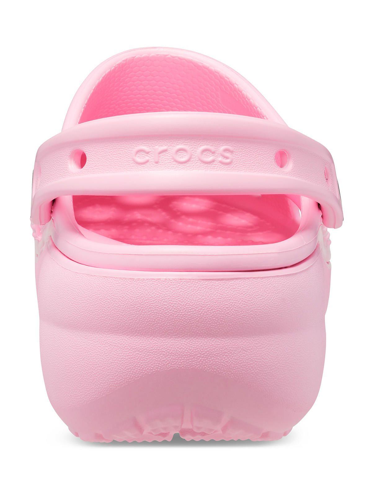 Zueco Crocs Plataforma Mujer Classic Ptfm Clog Rosa-7