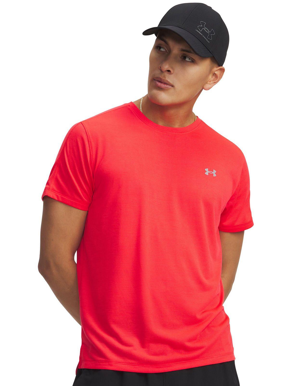 Polera M/C Hombre Velociti Reflectante Ss Polera Rojo-0
