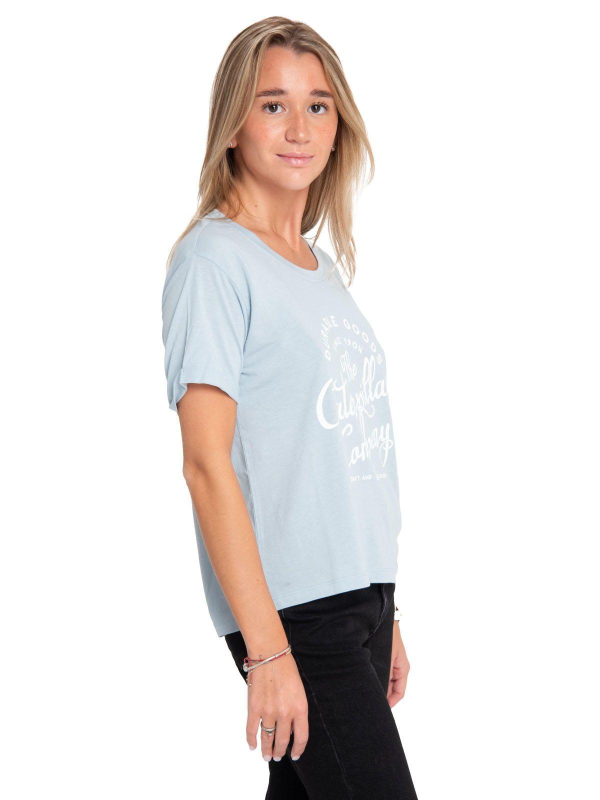 Polera Manga Corta Mujer Novelty Droptail Azul-1