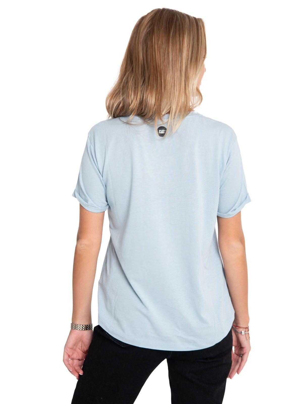 Polera Manga Corta Mujer Novelty Droptail Azul-3