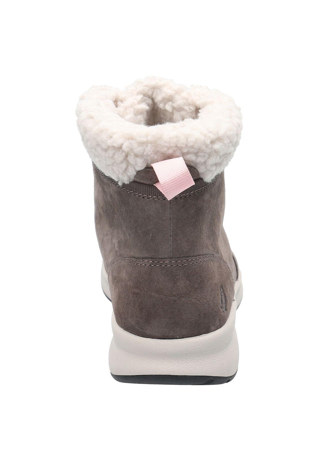 Botin Cuero Mujer Spinal Fur Boot Gris-6