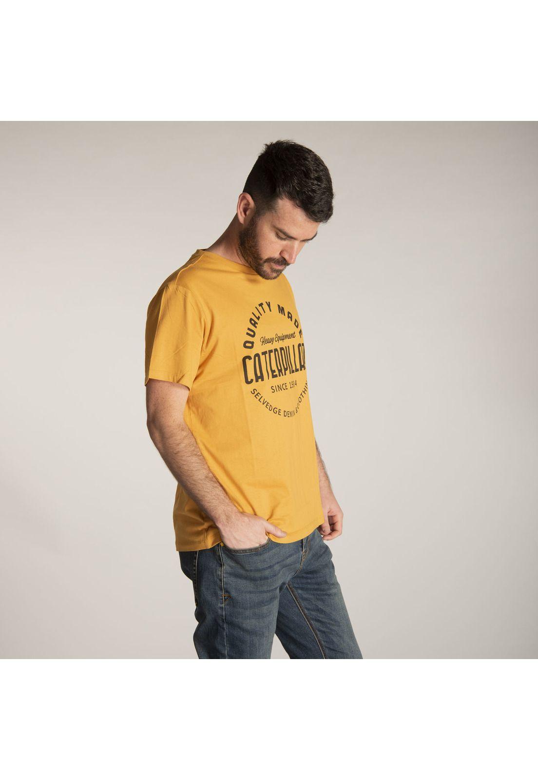 Polera M/C Hombre Self Edge Quality Ma Amarillo-1