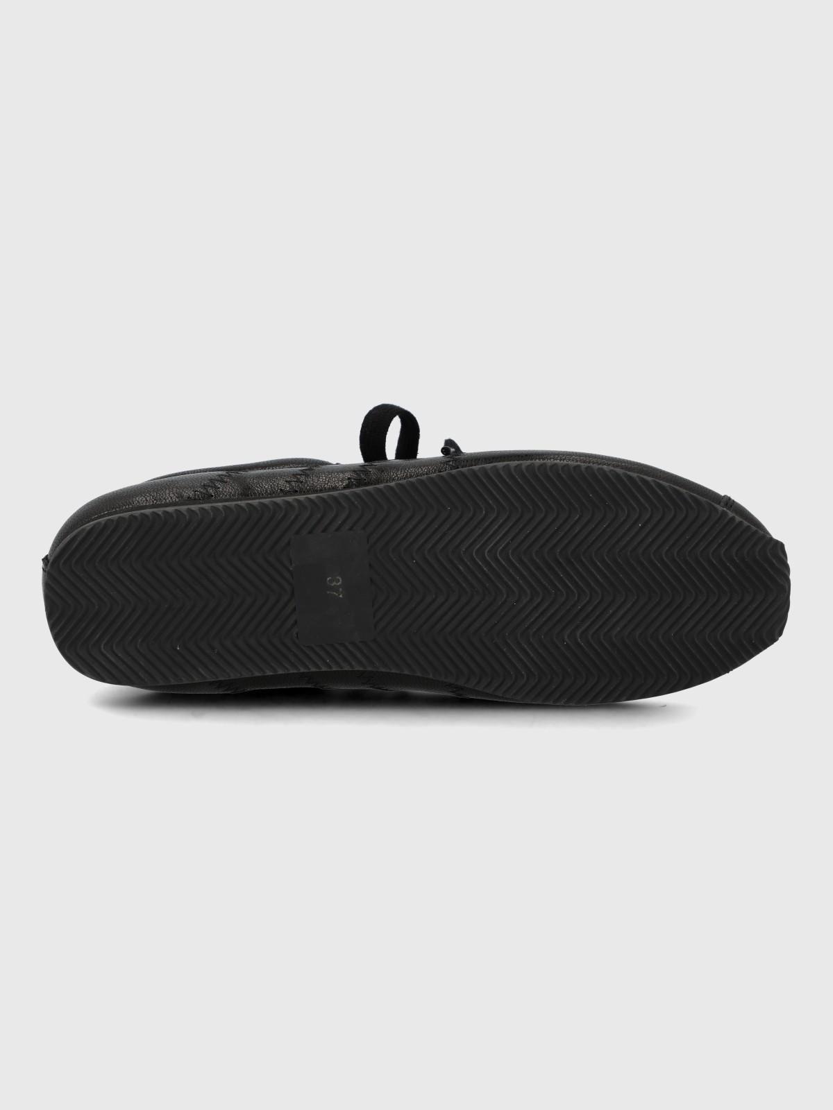 Zapatilla Cuero Mujer Bonik Negro-7
