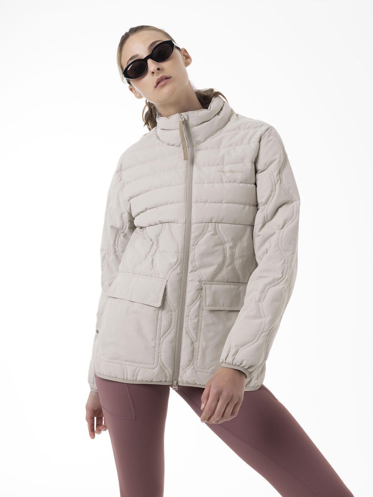 Chaqueta Mujer Softcore Quilted Beige-4