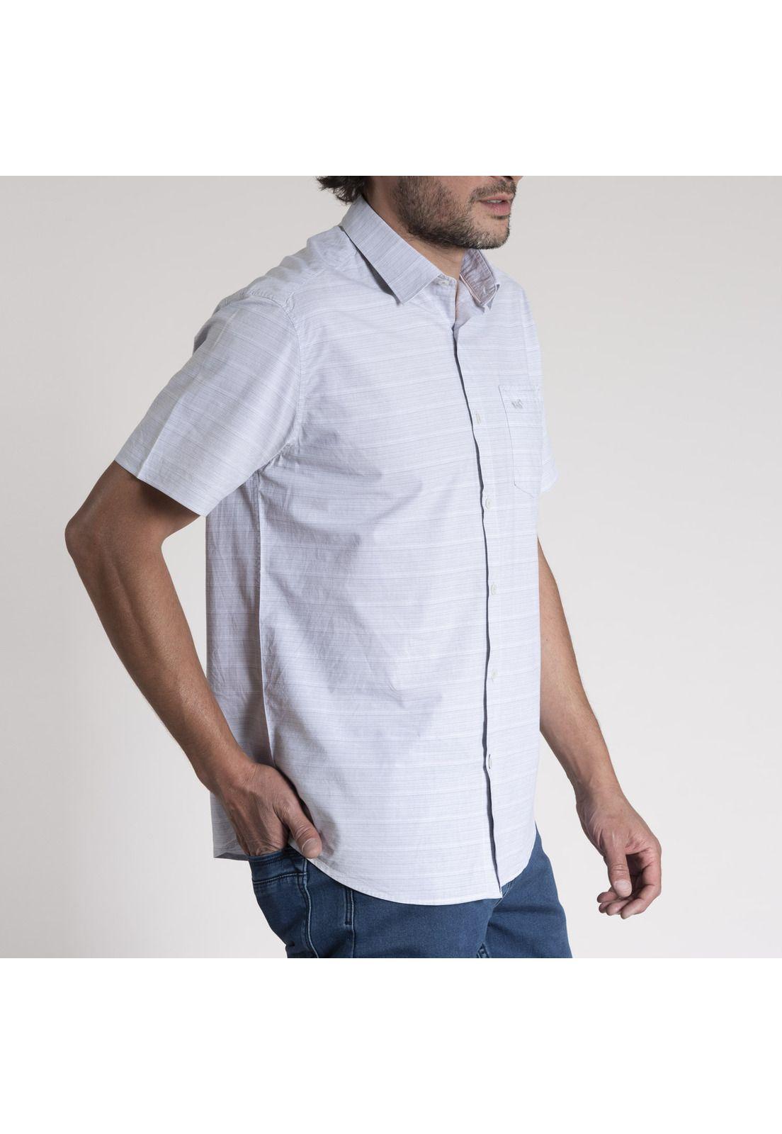Camisa Hombre Stripeshort Gris-2