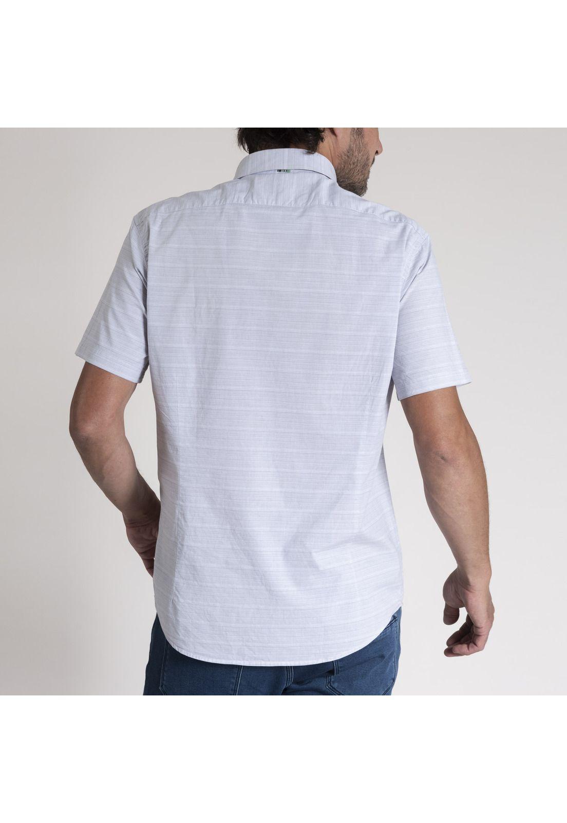 Camisa Hombre Stripeshort Gris-3