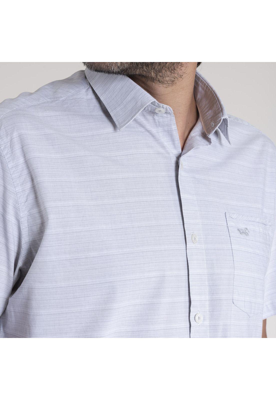 Camisa Hombre Stripeshort Gris-4