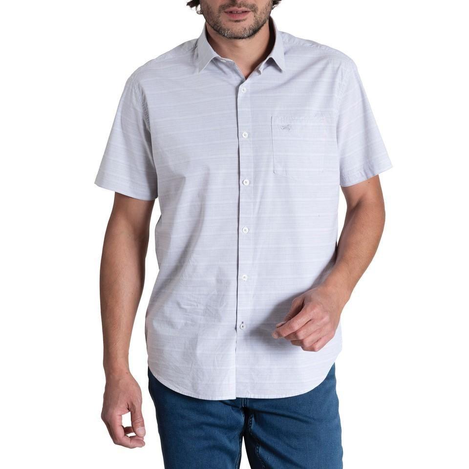 Camisa Hombre Stripeshort Gris-0
