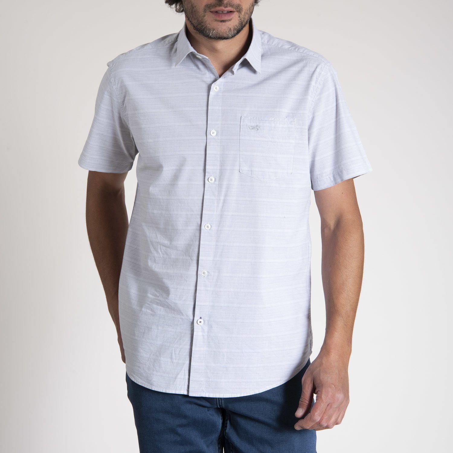 Camisa Hombre Stripeshort Gris-1
