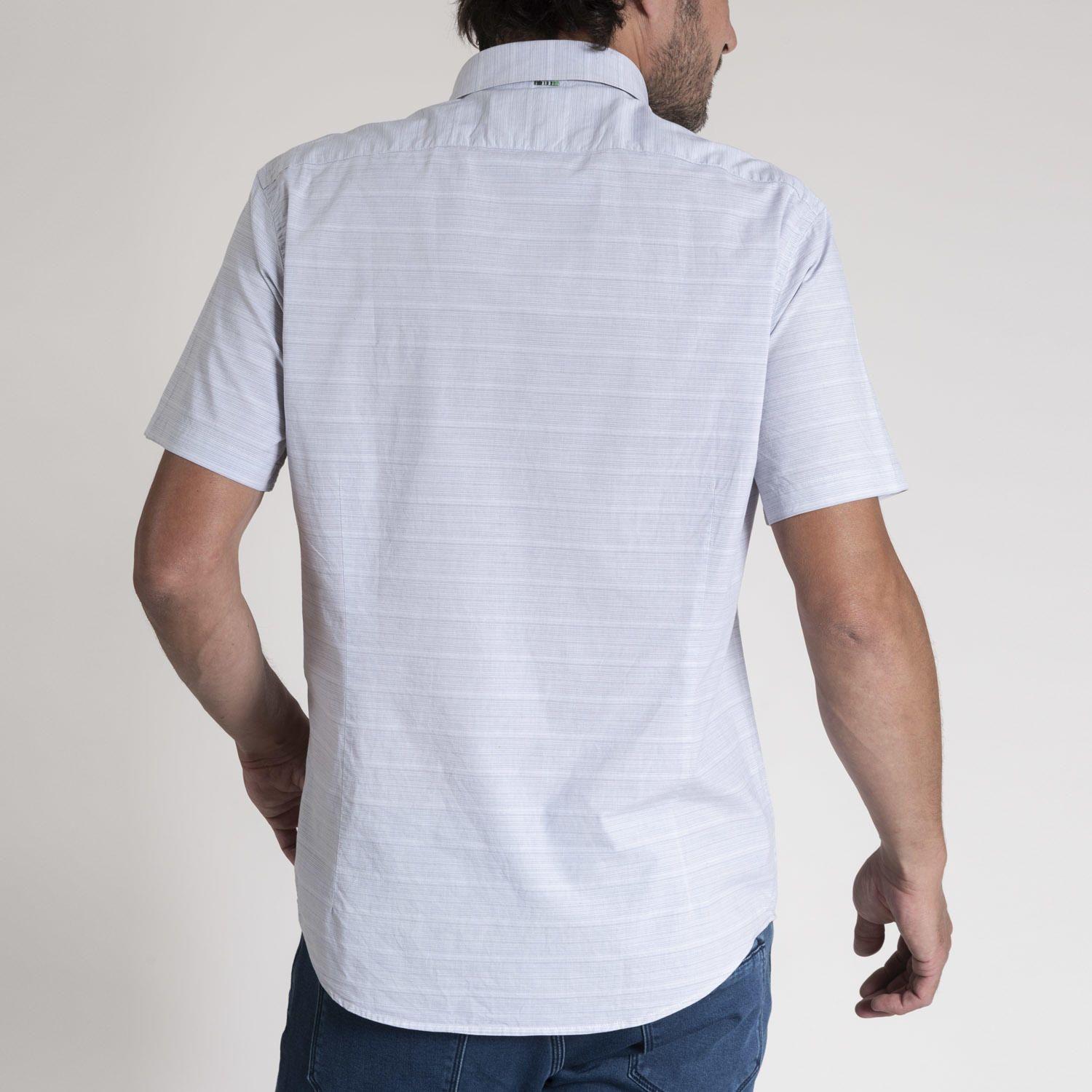 Camisa Hombre Stripeshort Gris-3