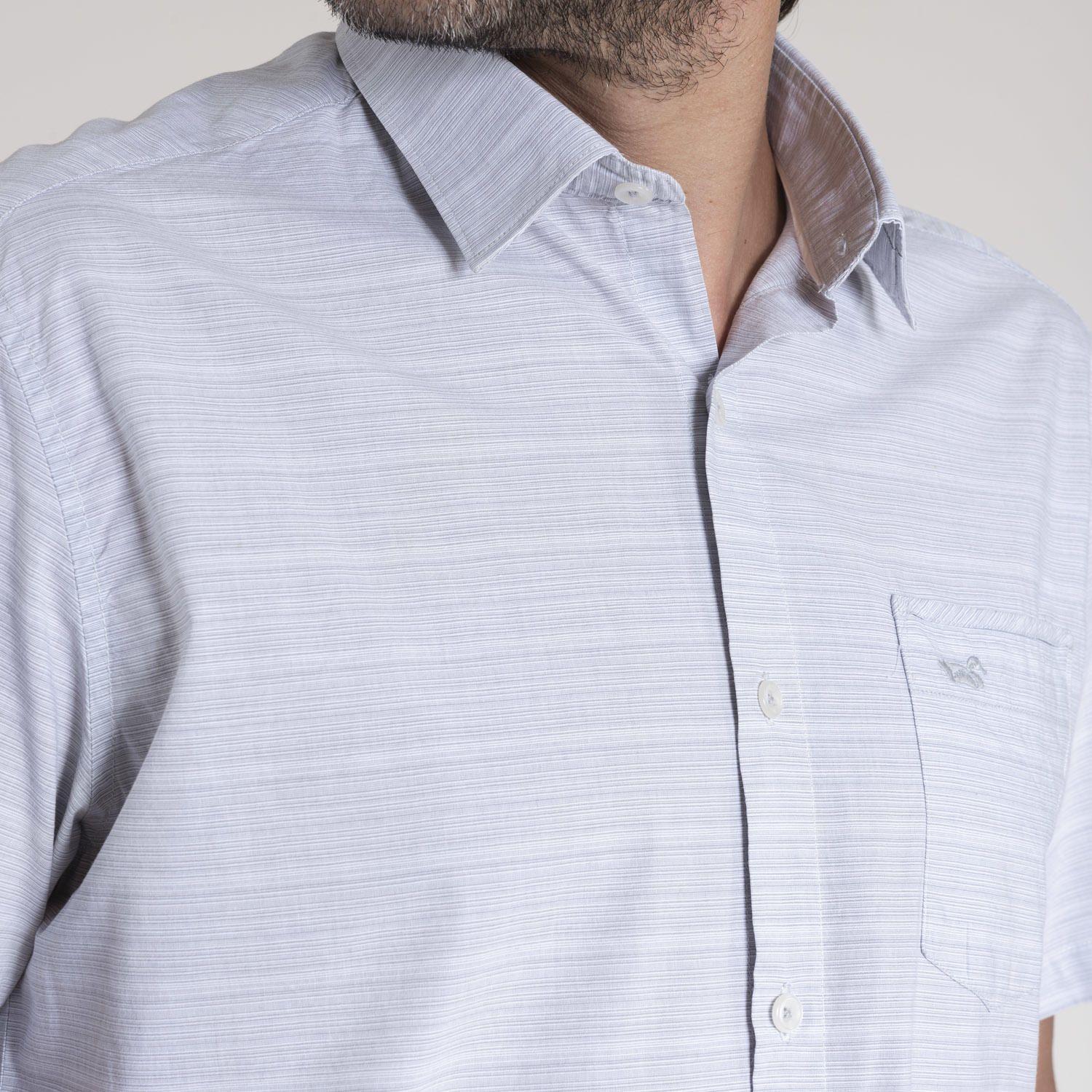 Camisa Hombre Stripeshort Gris-4