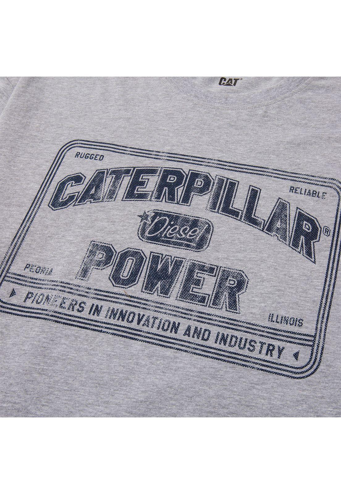 Polera Manga Corta Hombre Caterpillar PowerGris-1