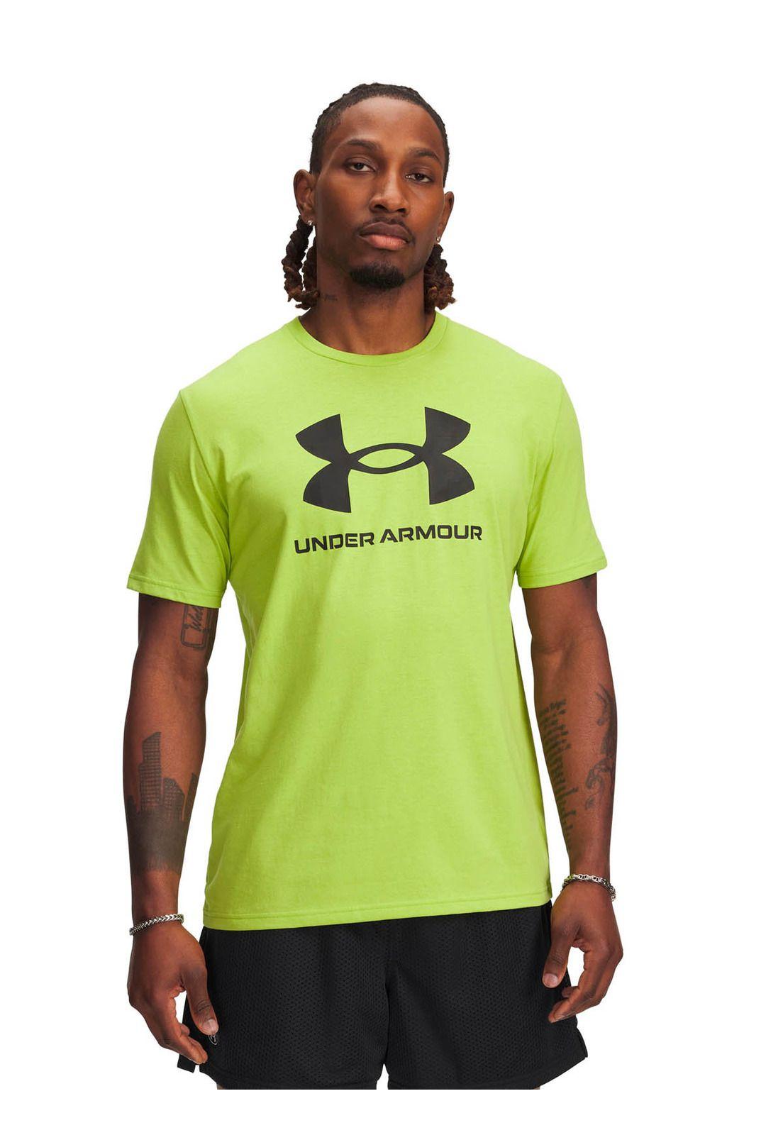 Polera Manga Corta Lifestyle para hombre Logo Verde -0