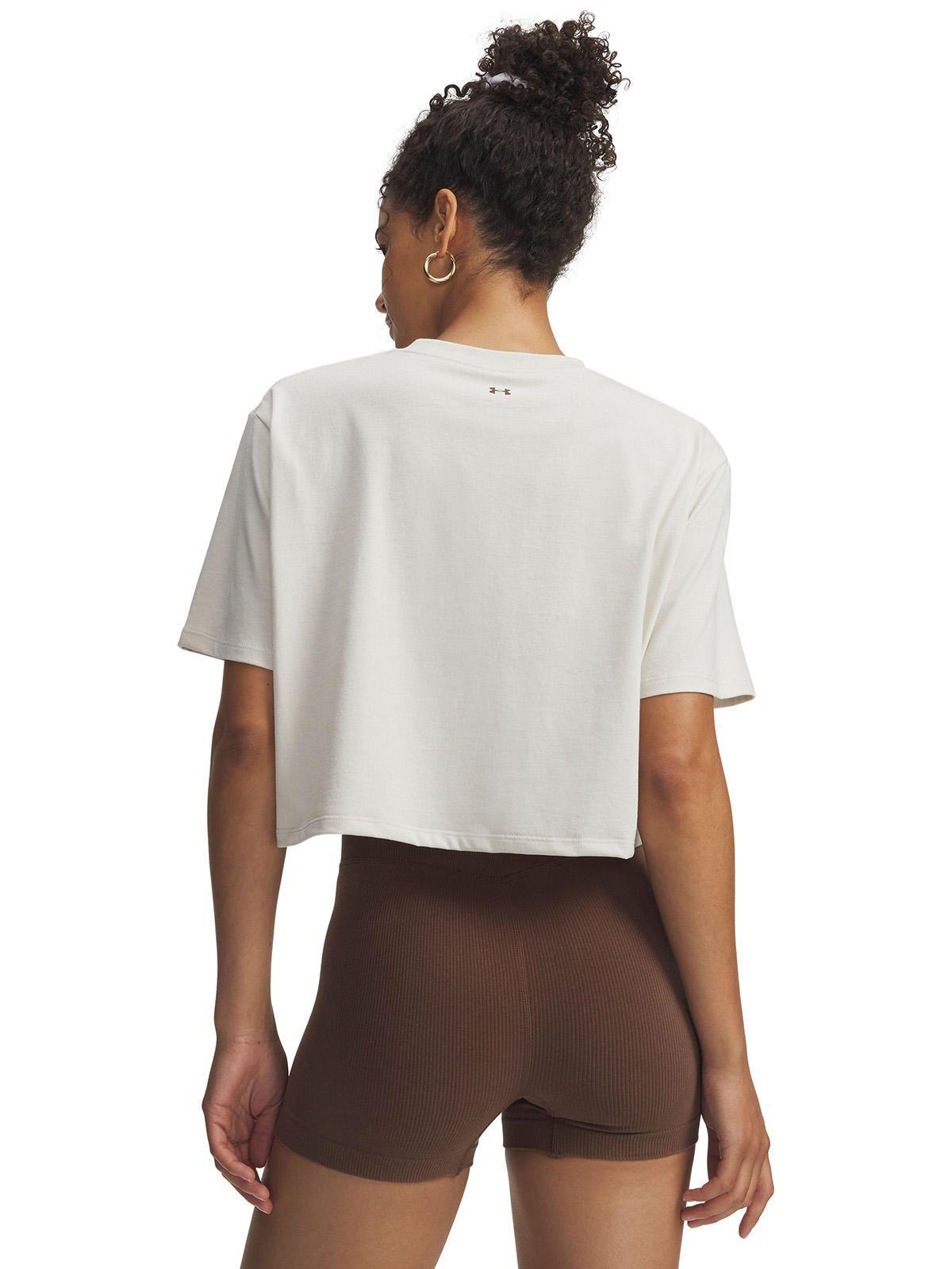 Polera M/C Mujer Script Heart Crop Ss Polera Blanco-1