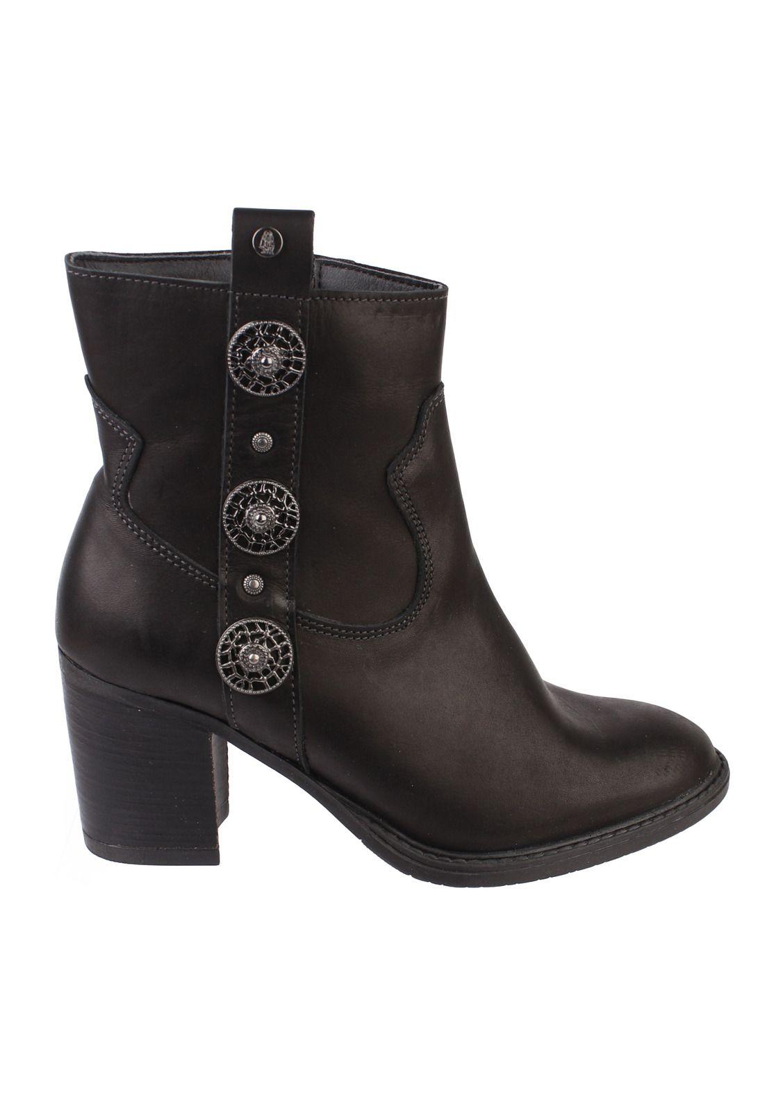 Botin Cuero Mujer Alabaster Negro-2