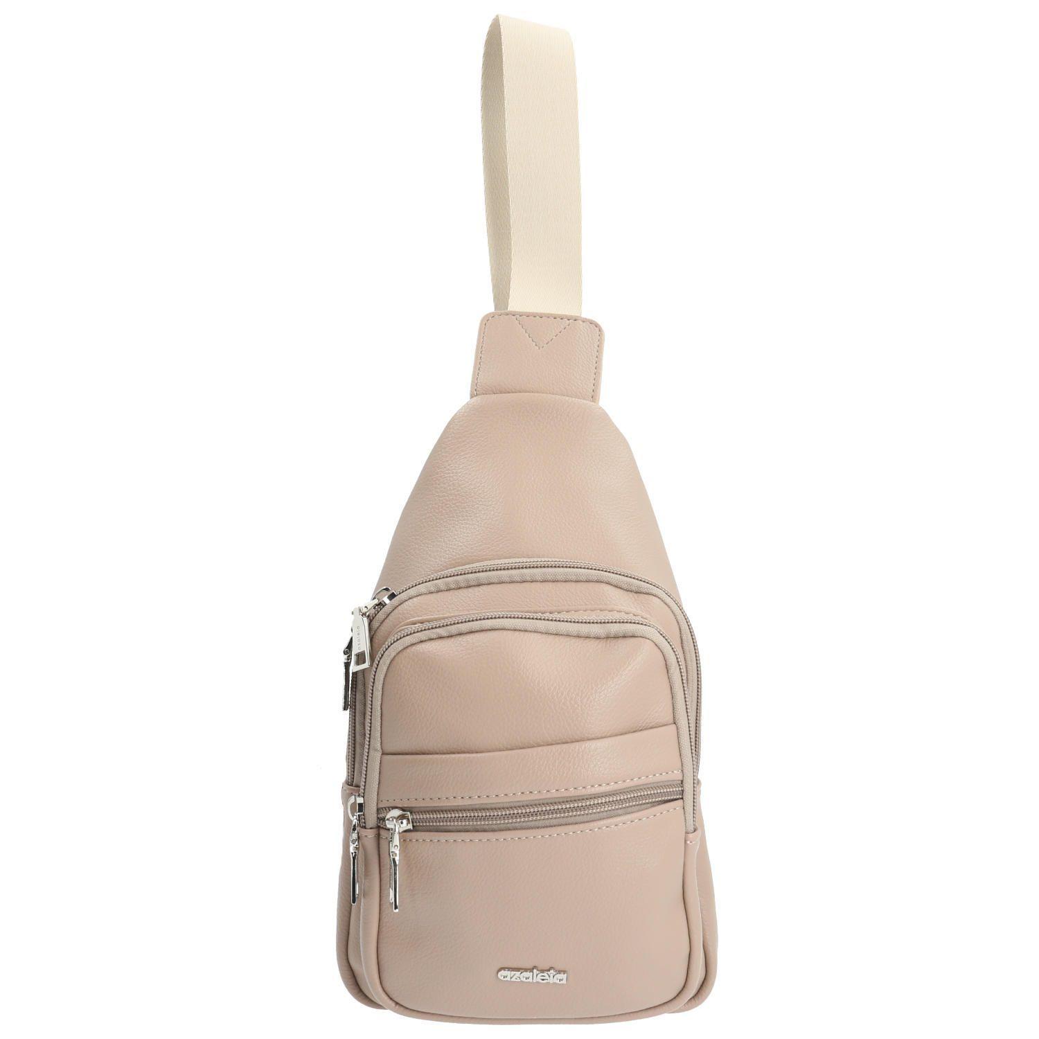 Cartera bandolera Ingo Cross Beige Oscuro Mujer-0