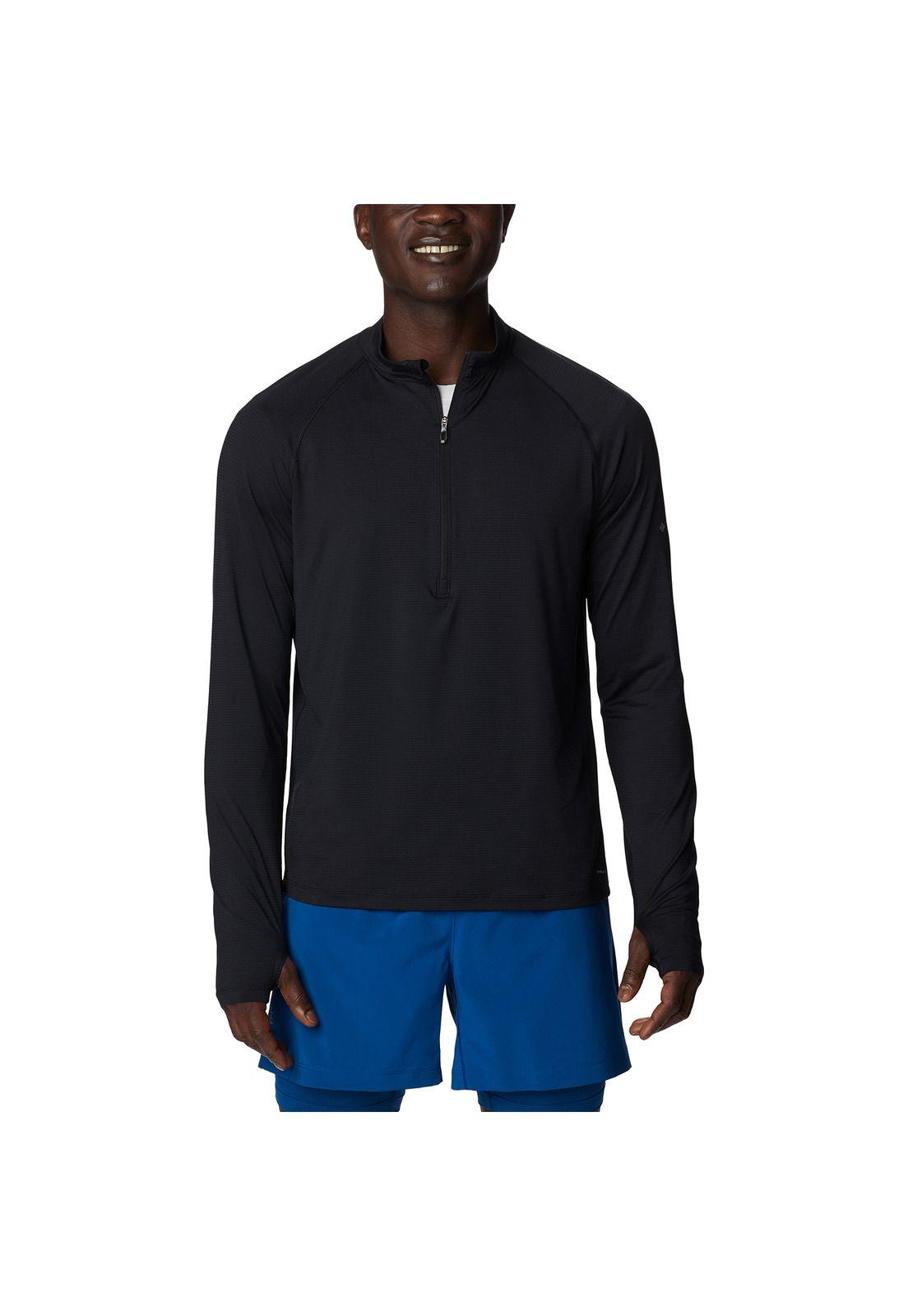 Polera M/L M Endless Trail 1/2 Negro Hombre-0
