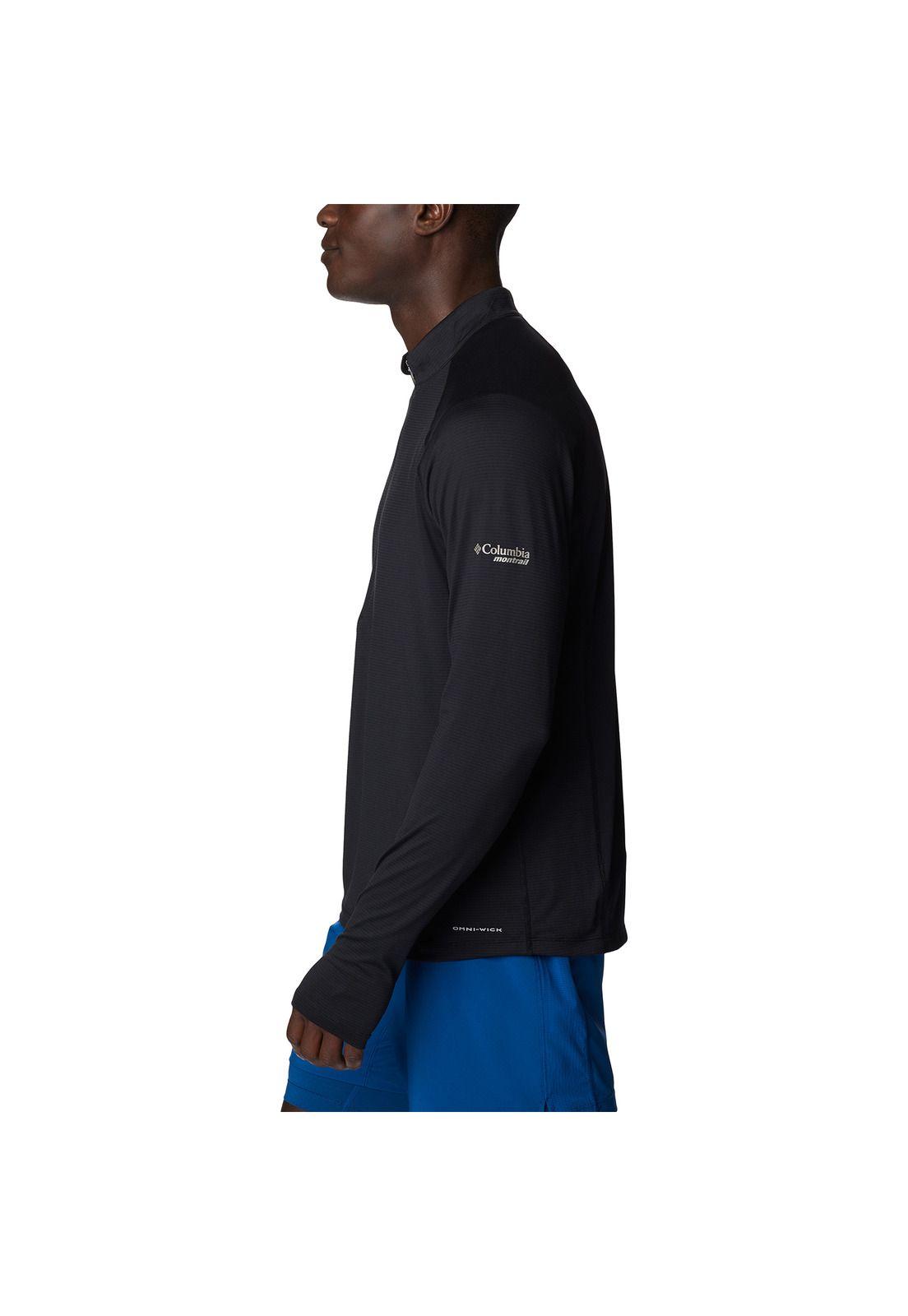 Polera M/L M Endless Trail 1/2 Negro Hombre-4