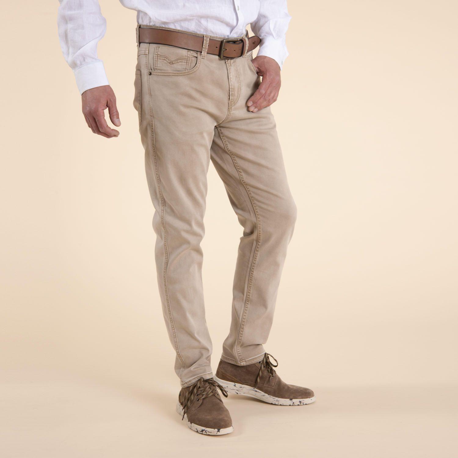Jeans Hombre Baycolor Beige-1