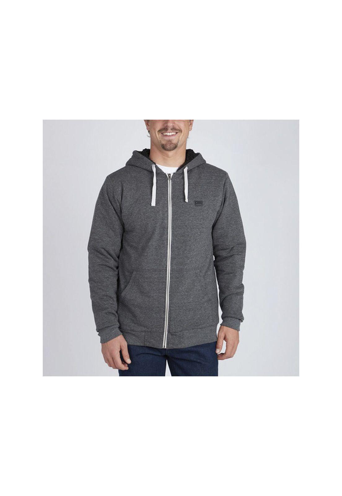 Polerón All Day Sherpa Zip Black-0