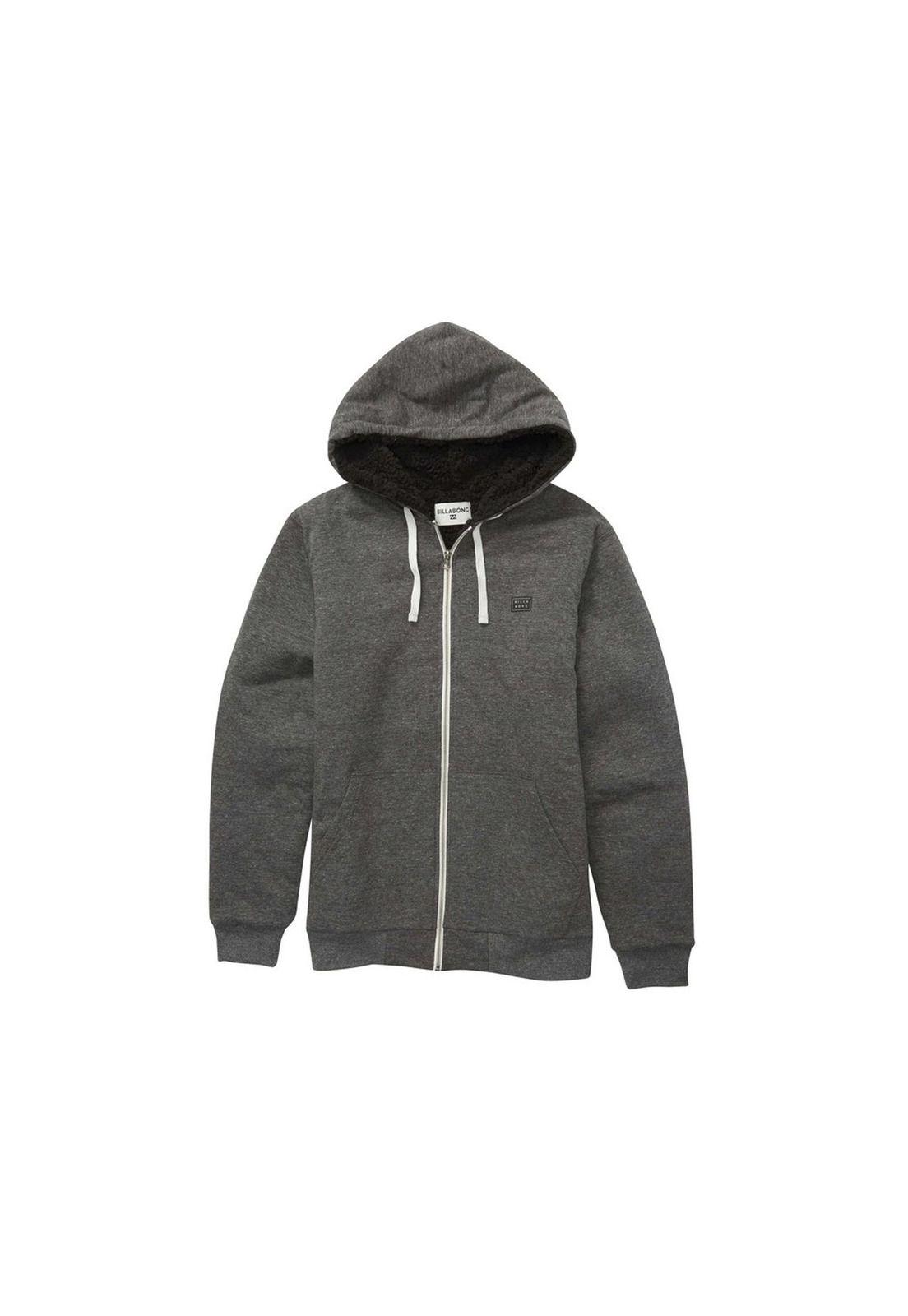 Polerón All Day Sherpa Zip Black-2