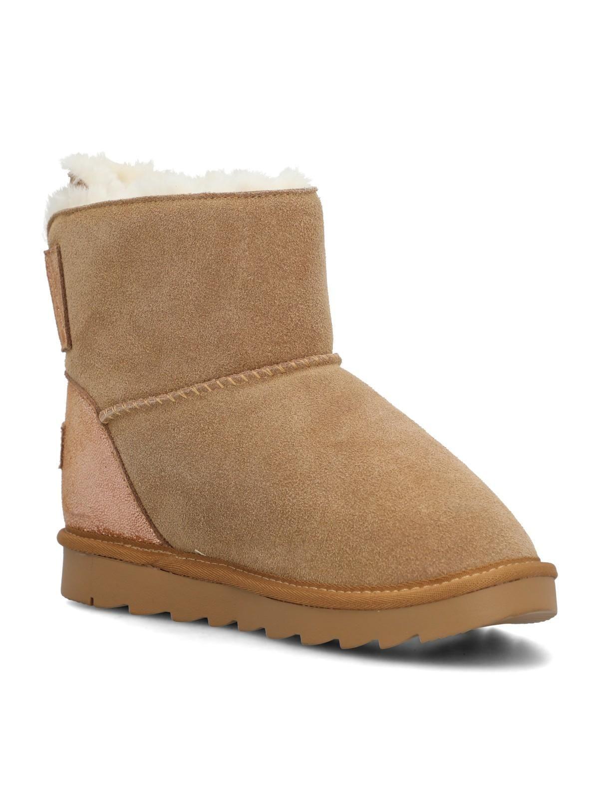 Bota Cuero Niña Frozt Café Claro-1