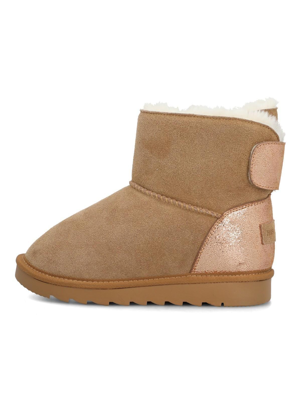 Bota Cuero Niña Frozt Café Claro-4