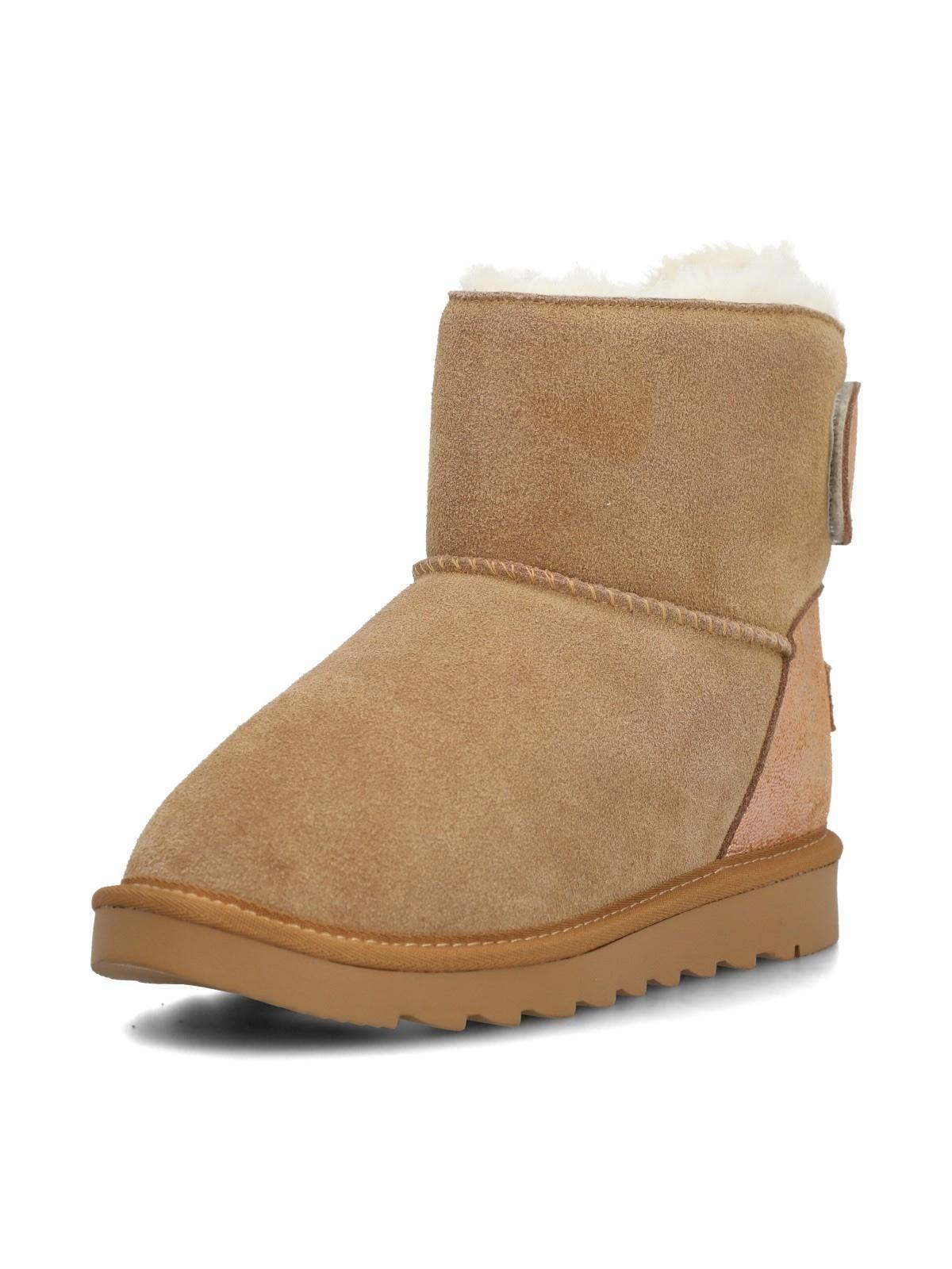 Bota Cuero Niña Frozt Café Claro-5