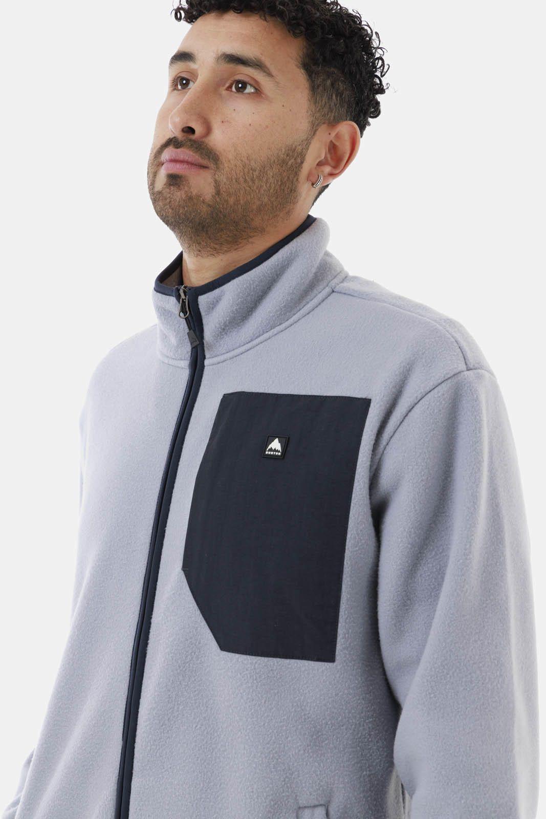 Polar Hombre Cinder Full-Zip Gris Claro-5