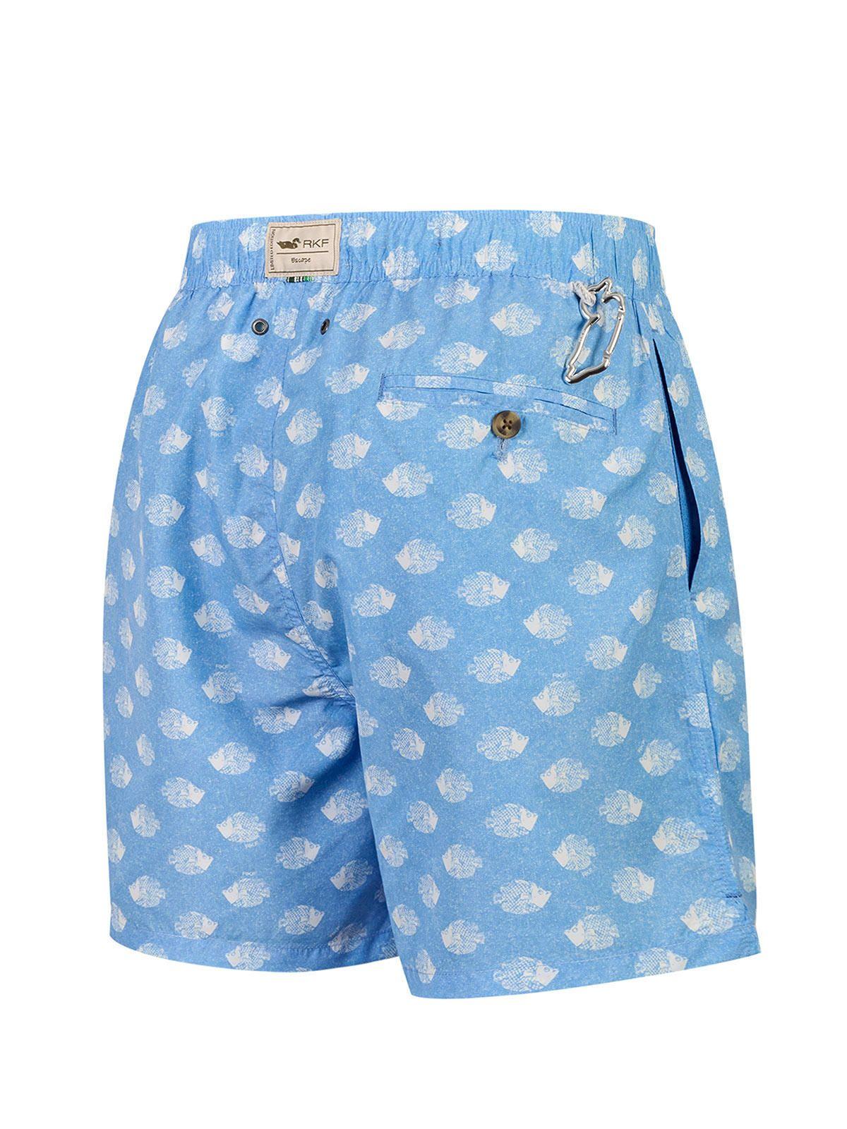 Traje De Baño Hombre Izam Celeste-1