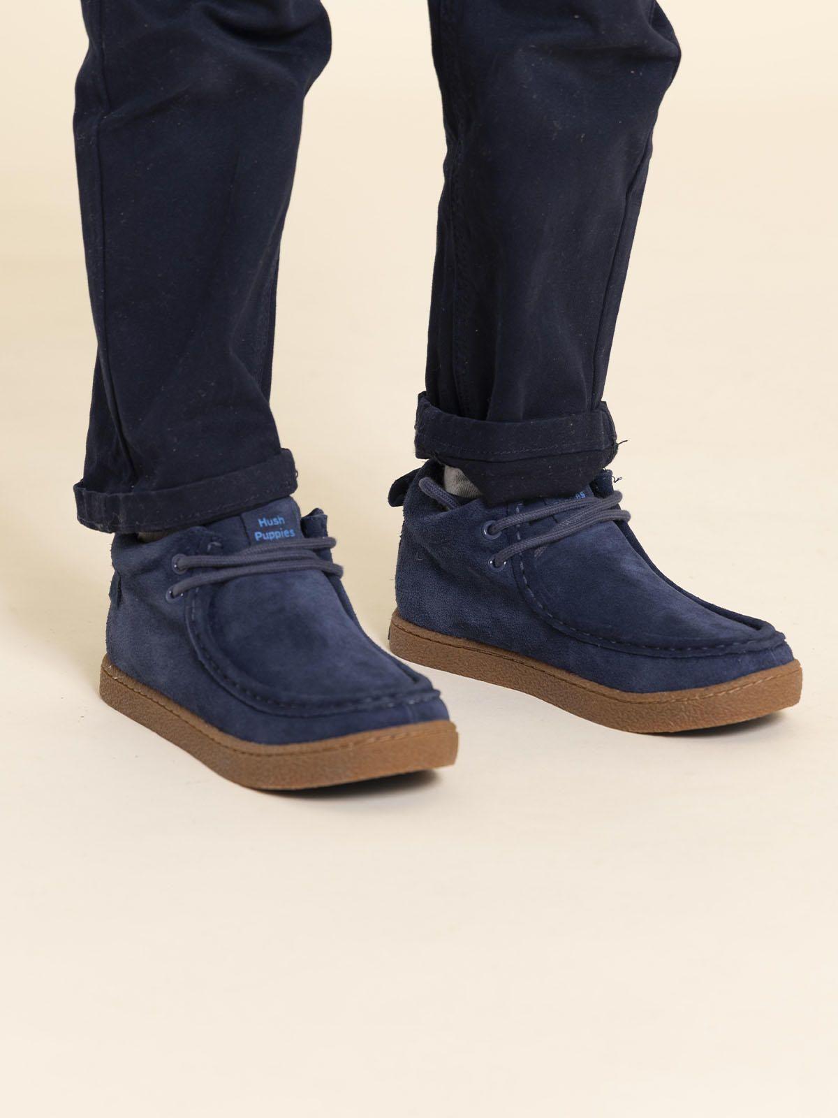 Botin Cuero Winnie Niño Azul-1