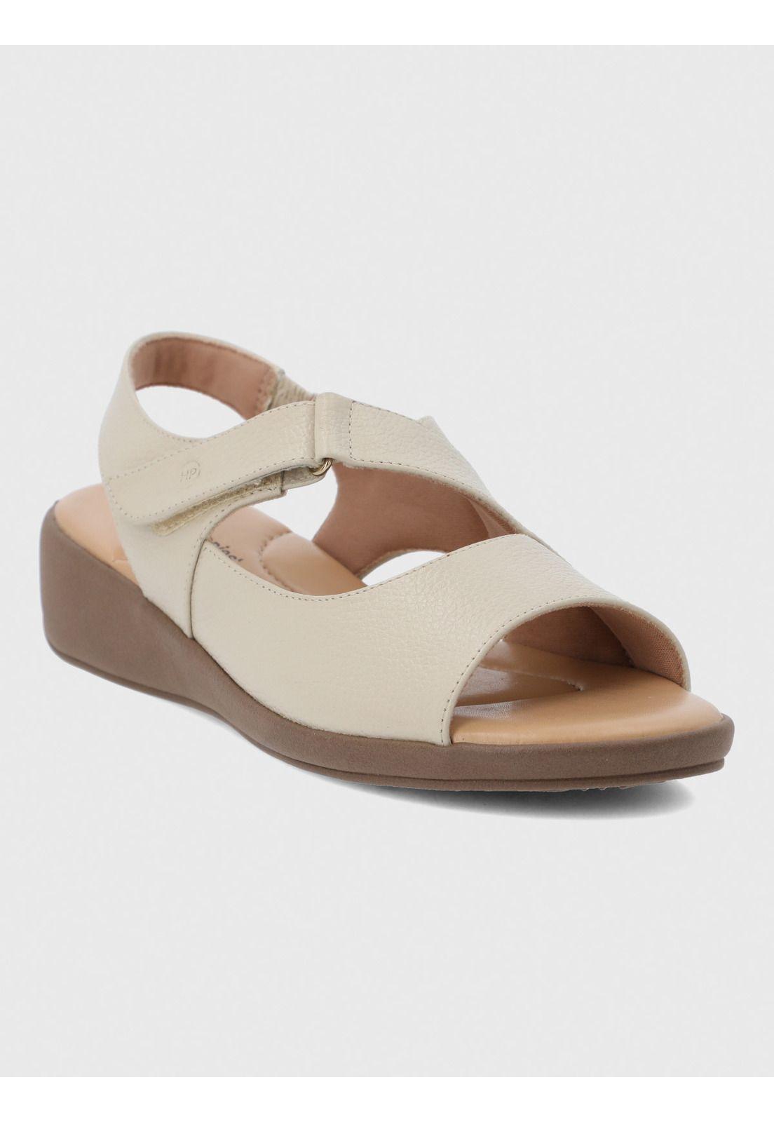 Sandalia Cuero Mujer Lifestyle 2 Beige-1