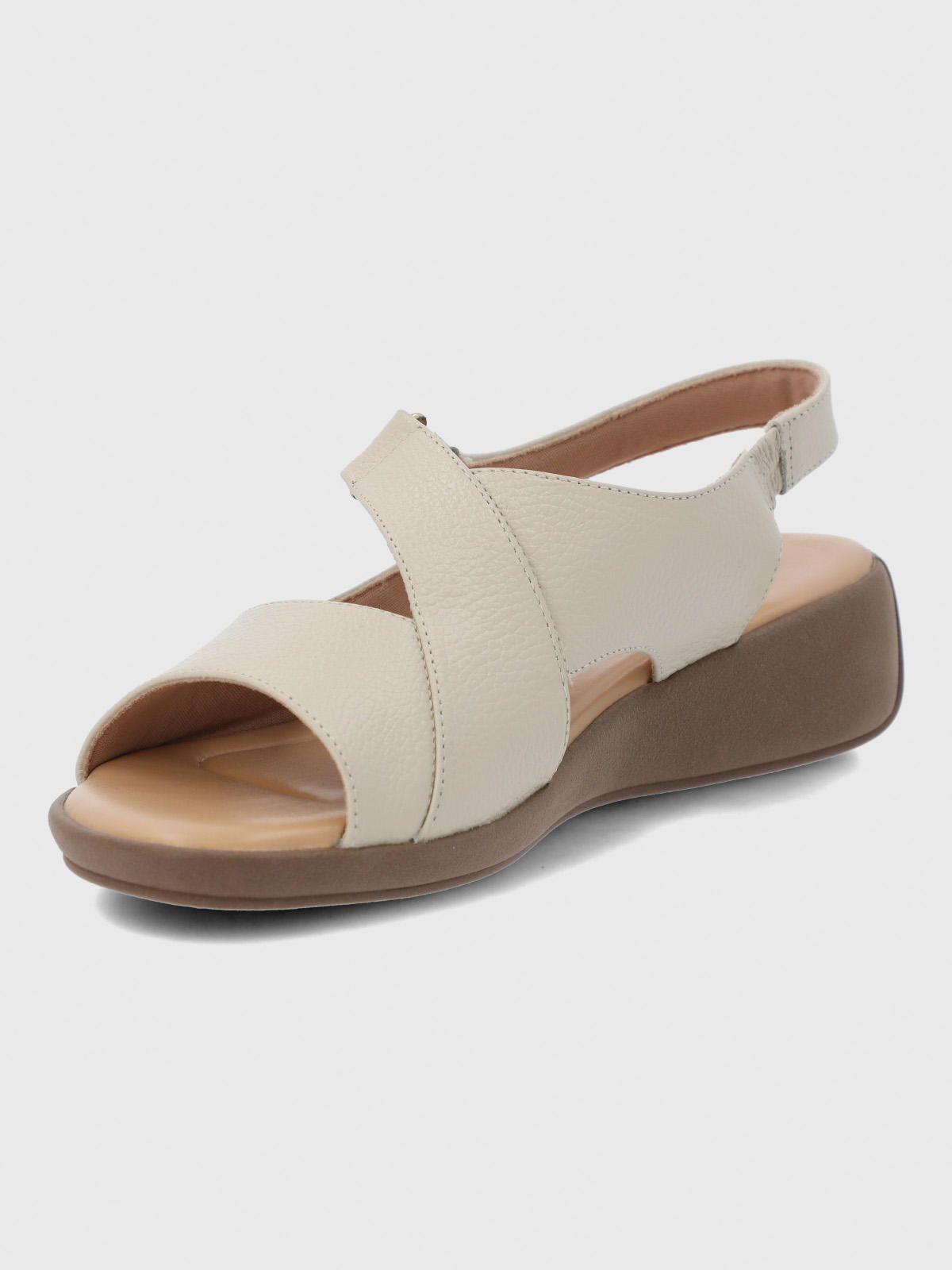 Sandalia Cuero Mujer Lifestyle 2 Beige-5