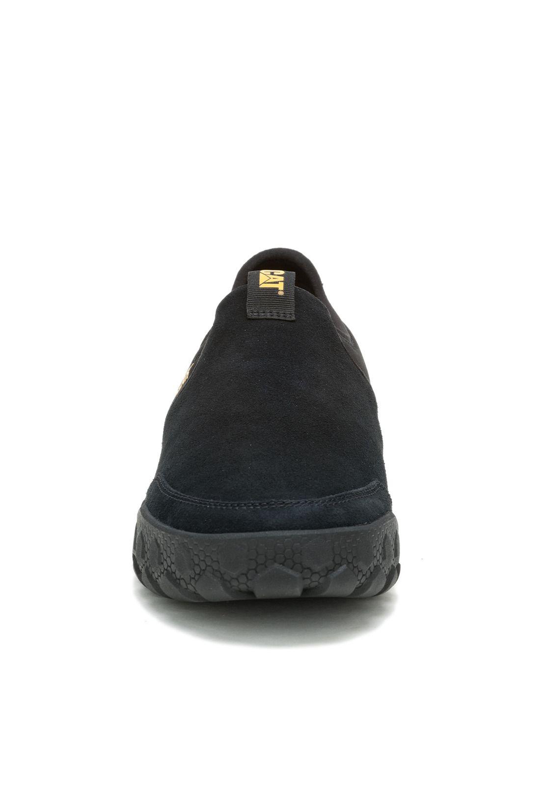Zapatilla Slip On Gamuza Hombre Hex + Negro -3