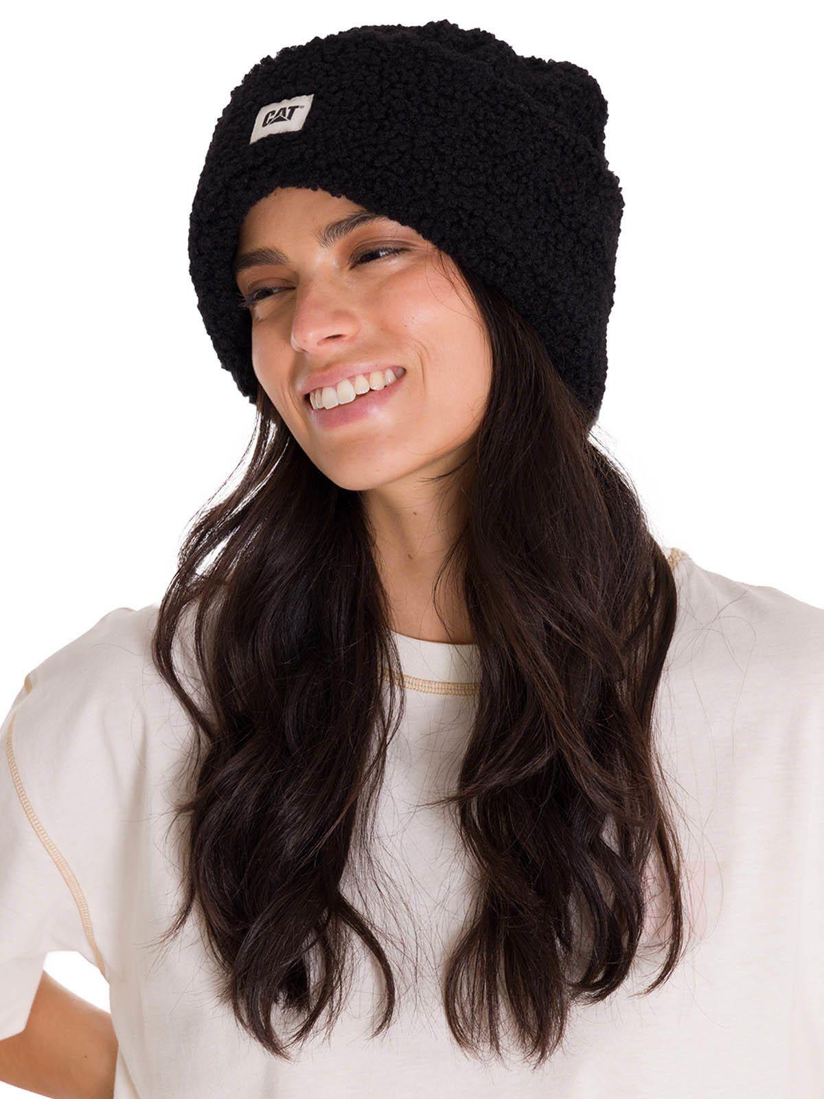 Gorro En Punto Cuffed Sherpa Knit Unisex Negro-1