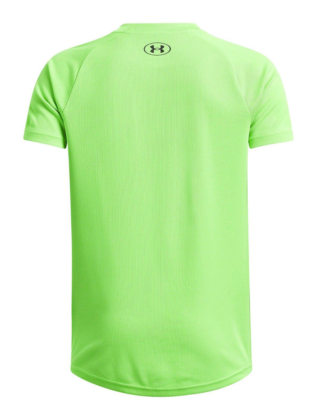 Polera Manga Corta Tech text Verde Nino-1