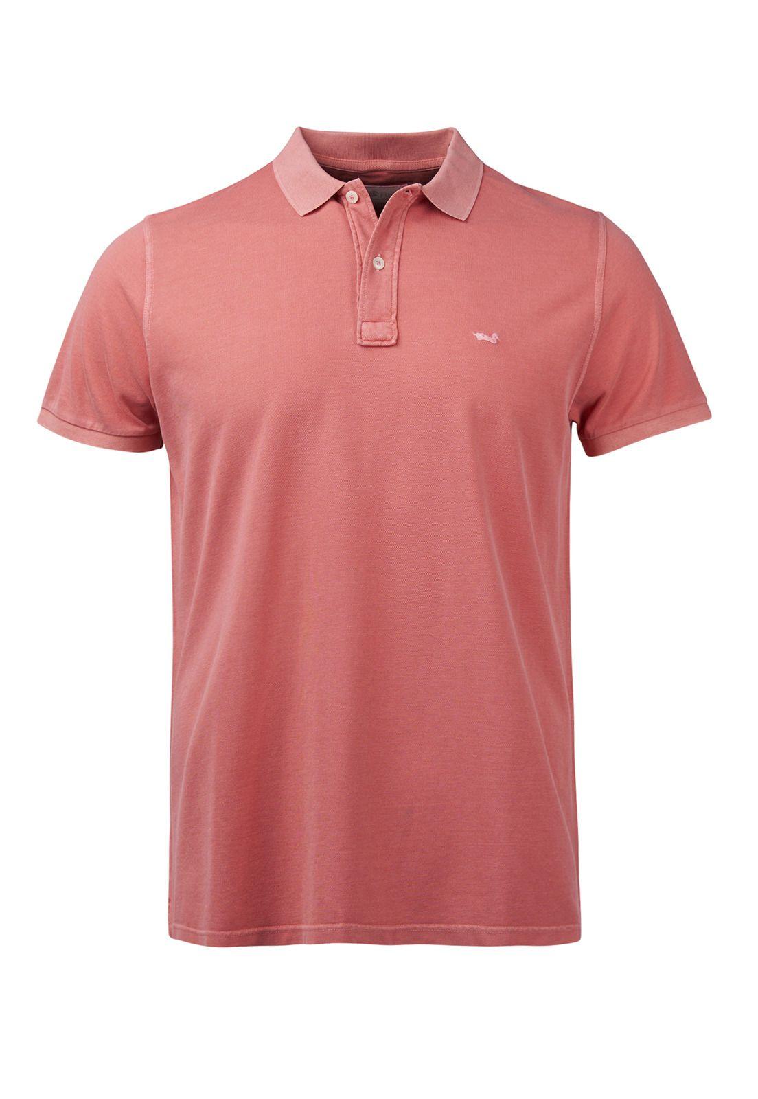 Polera Algodón Orgánico Piquepro Coral Hombre-0