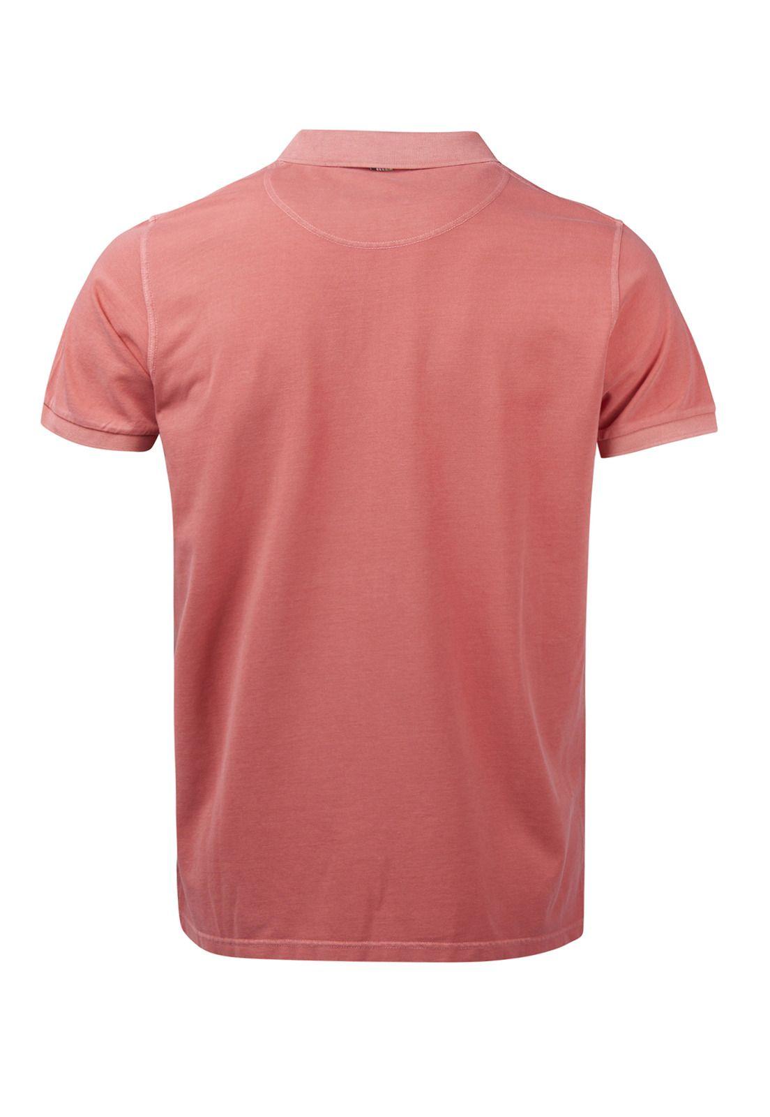 Polera Algodón Orgánico Piquepro Coral Hombre-1