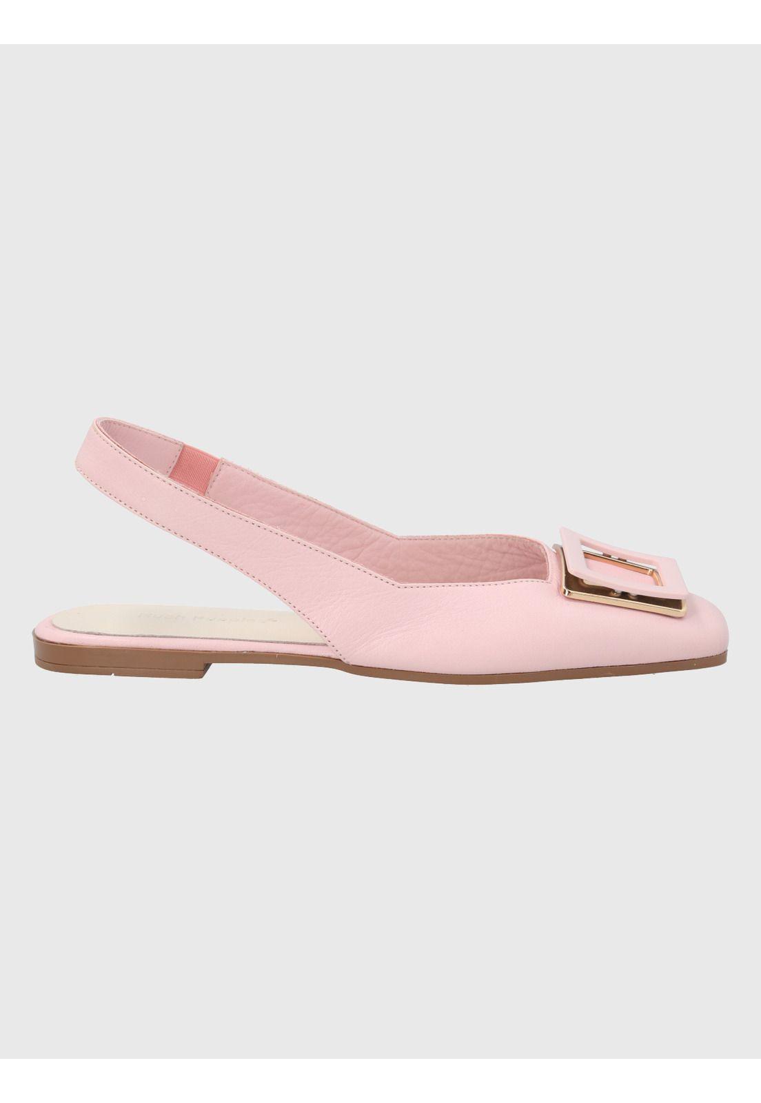 Zapato Cuero Rosado Mujer Gavia -1