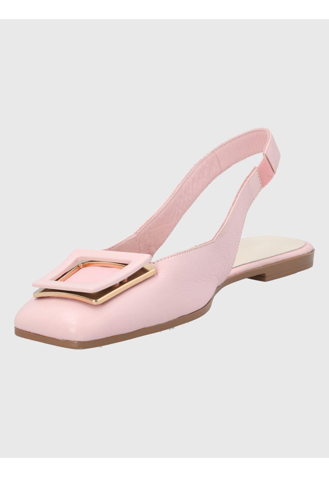 Zapato Cuero Rosado Mujer Gavia -3