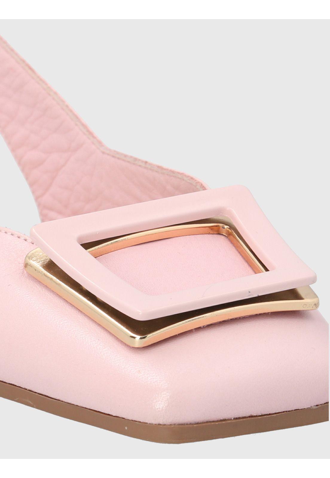 Zapato Cuero Rosado Mujer Gavia -6