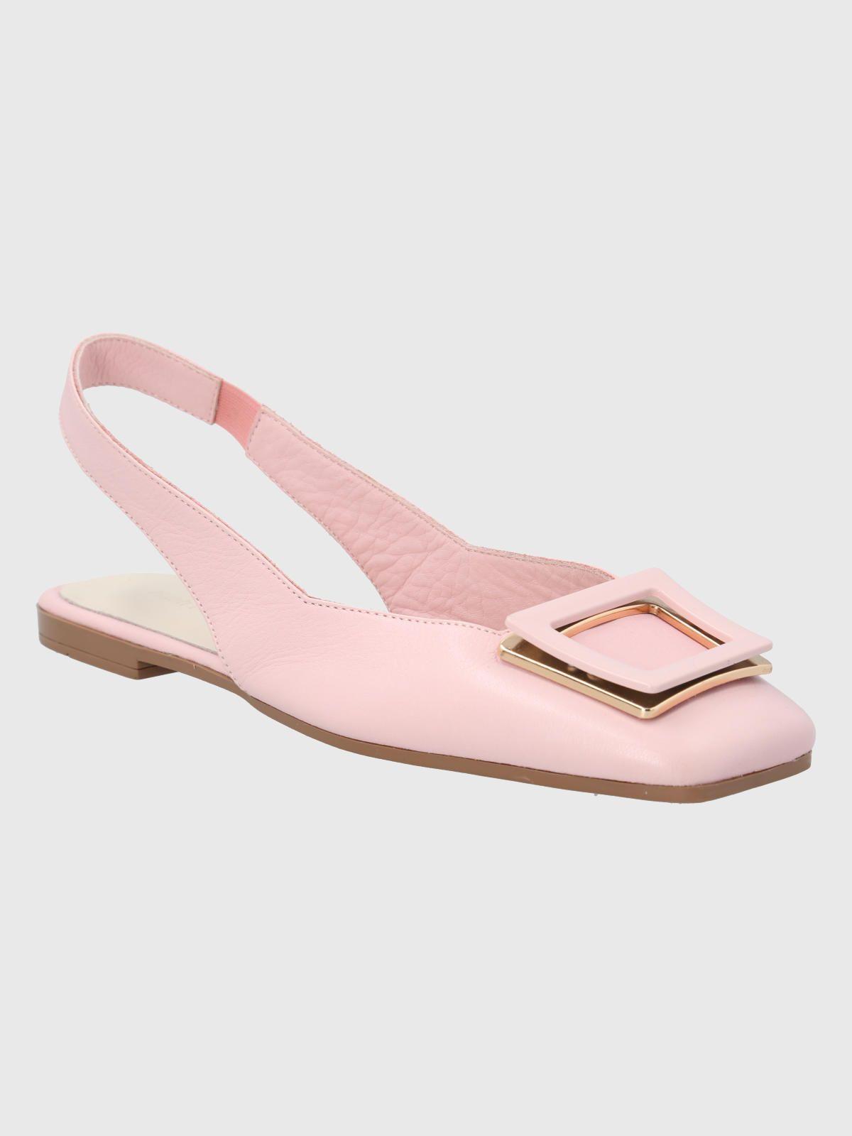 Zapato Cuero Rosado Mujer Gavia -0