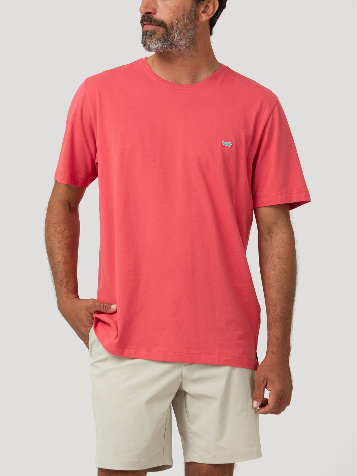 Polera Algodón Orgánico Hombre Basic Rosado-4
