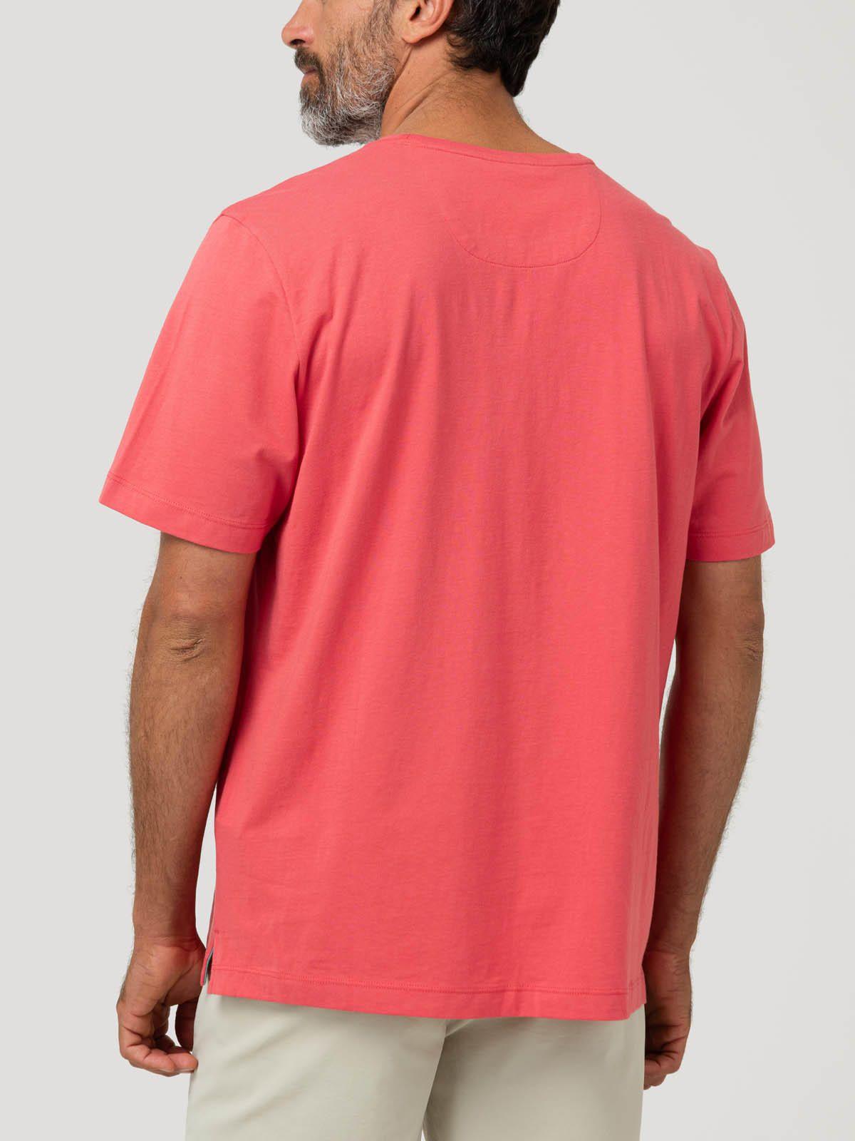 Polera Algodón Orgánico Hombre Basic Rosado-5
