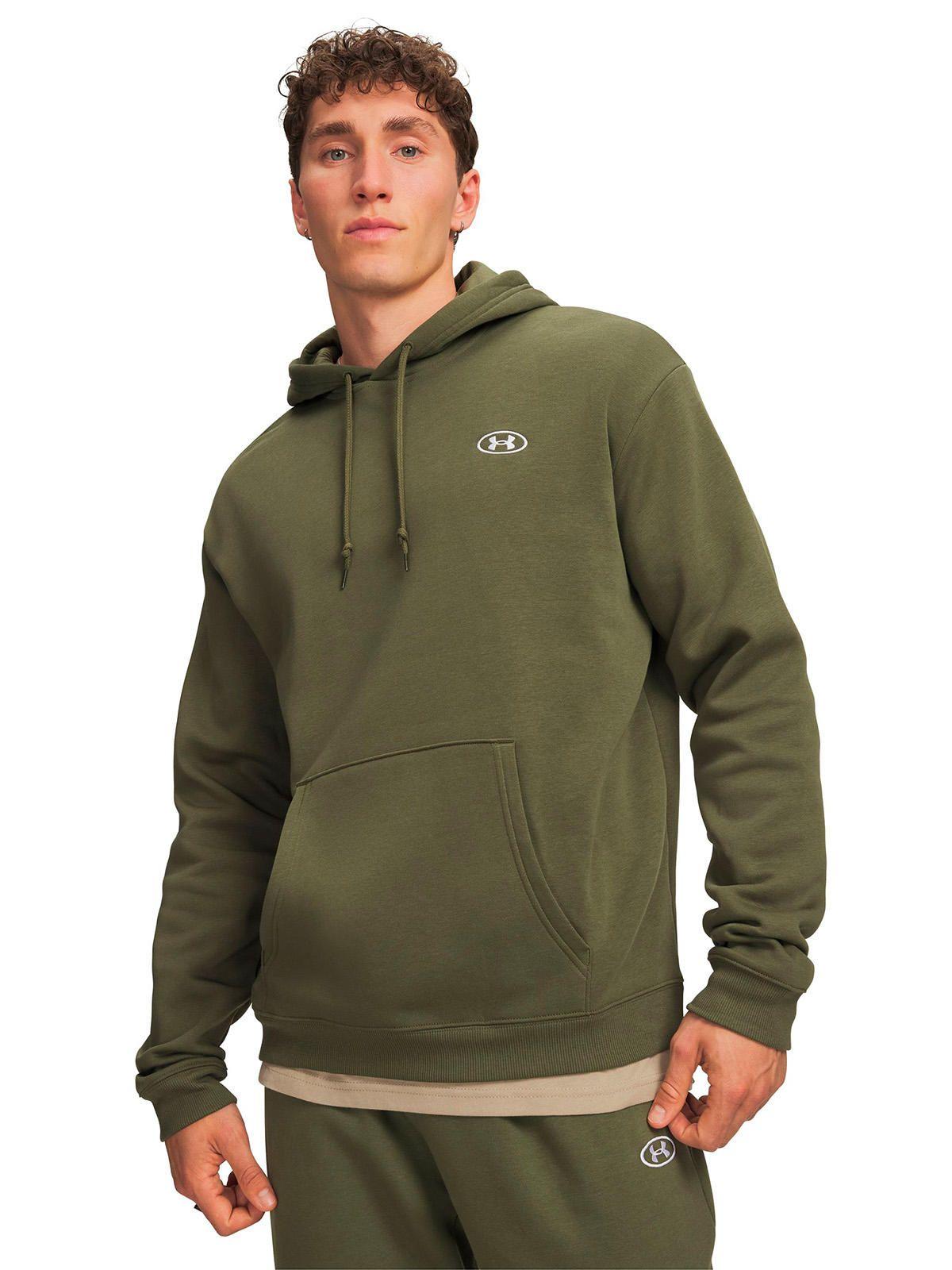 Poleron Rival Fleece verde Hombre-0