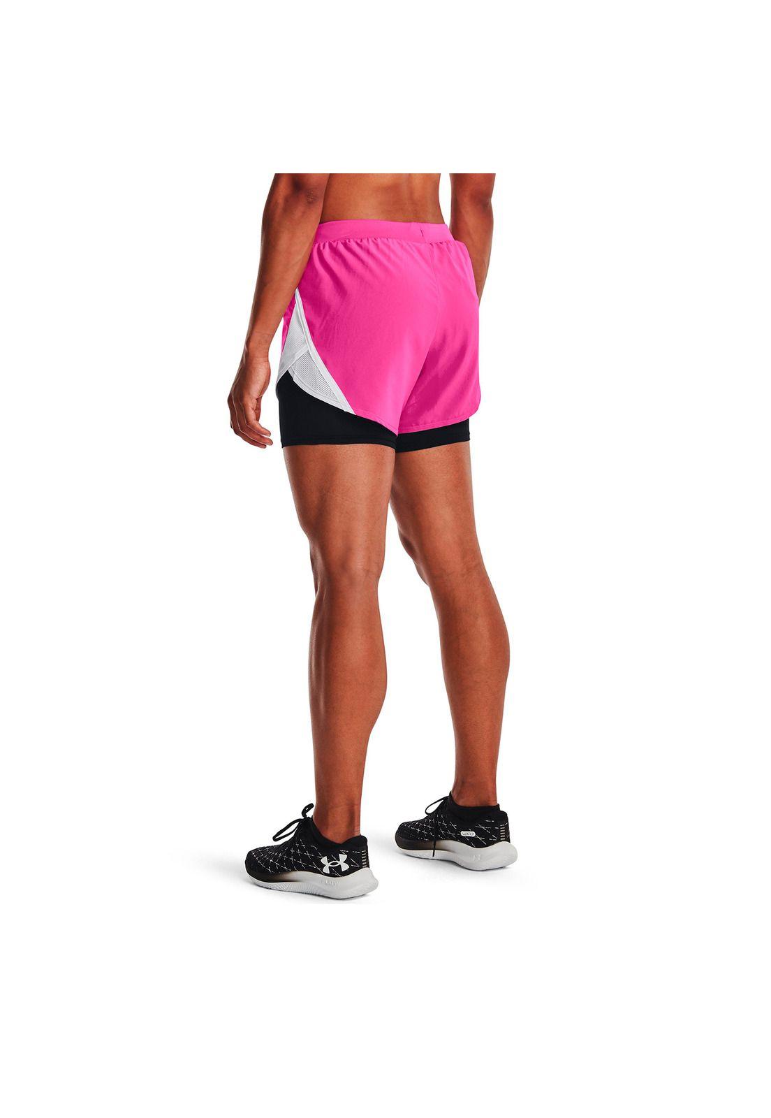 Short Running 2 En 1Fly By 2 Fucsia Mujer-4