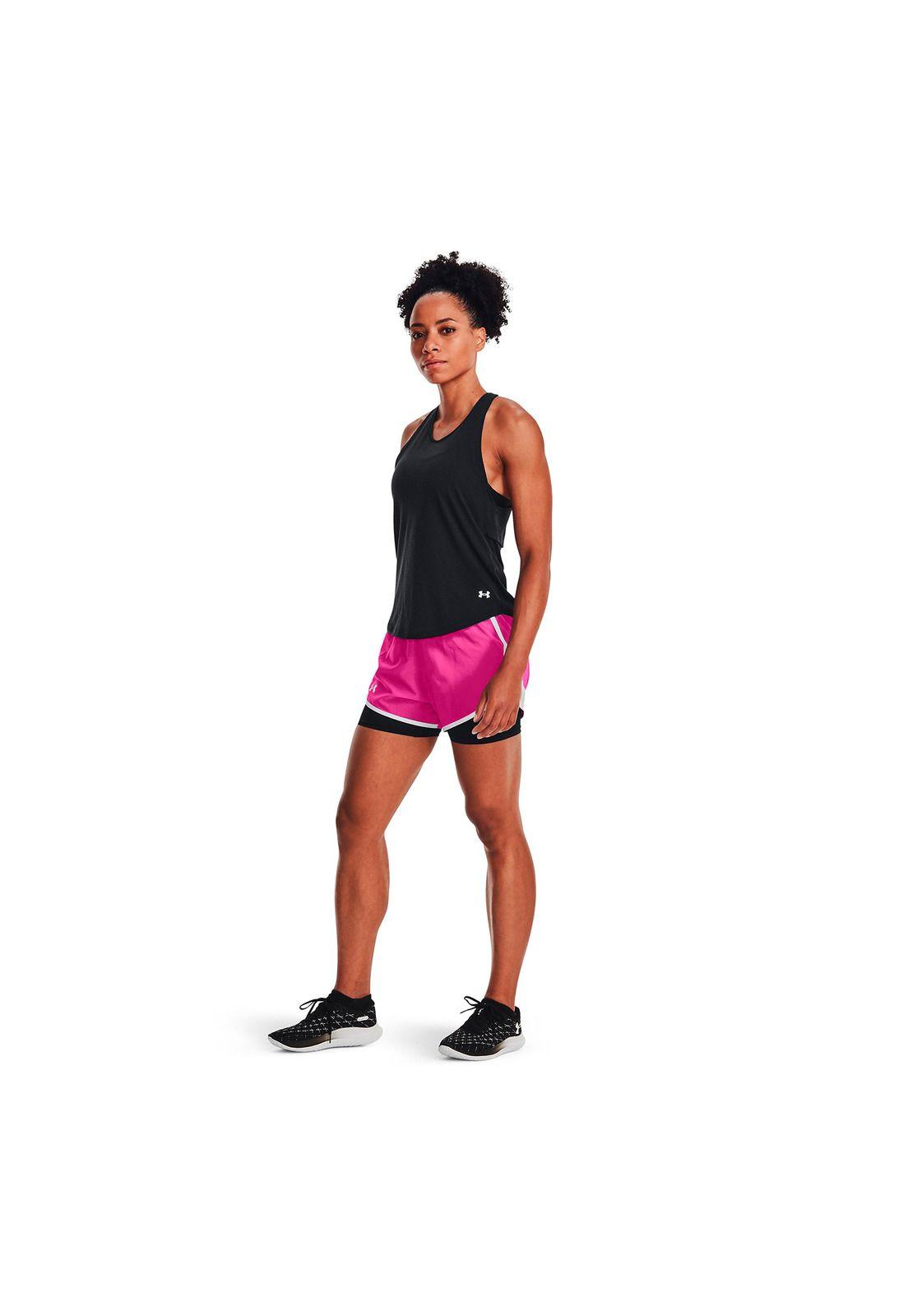 Short Running 2 En 1Fly By 2 Fucsia Mujer-5