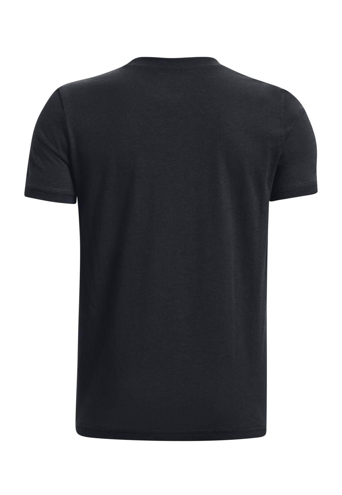 Polera manga corta de Curry niño Negro-1